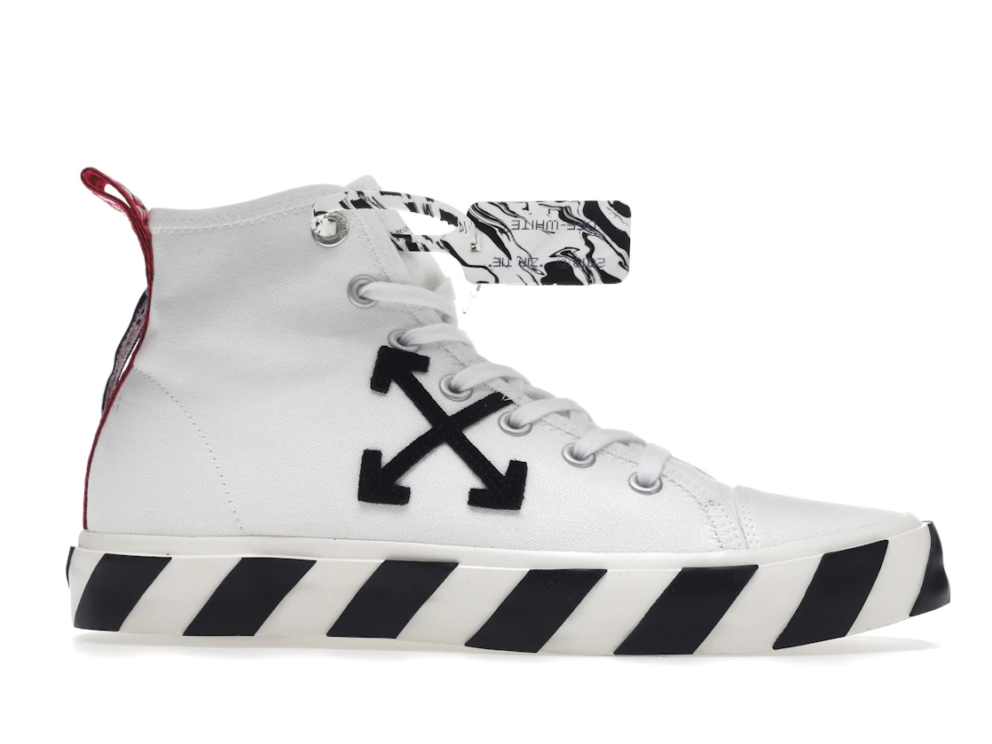 Vue 2 de OFF-WHITE Vulcanized Mid Top Black Arrow