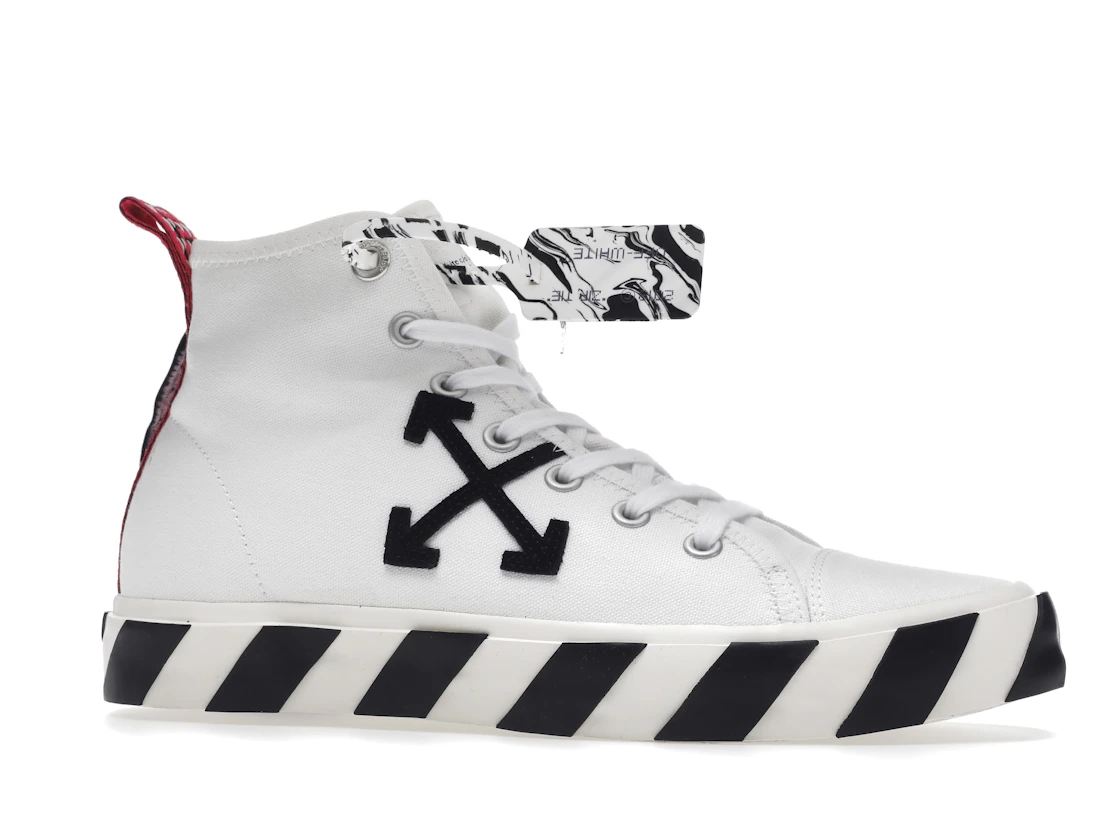 Vue 3 de OFF-WHITE Vulcanized Mid Top Black Arrow