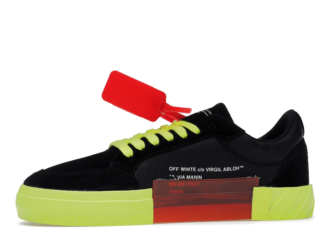 Vue 18 de Off-White Low Vulc Black Fluo Yellow