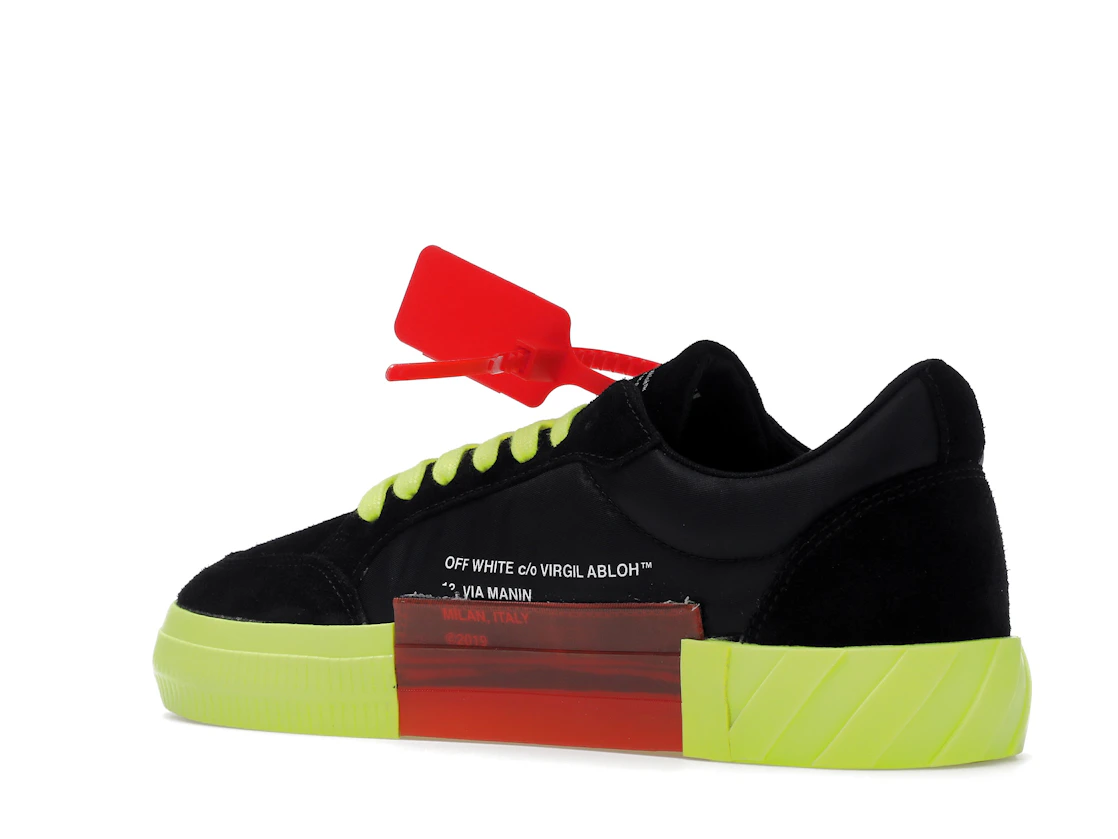 Vue 23 de Off-White Low Vulc Black Fluo Yellow