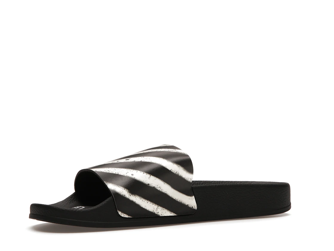 Vue 16 de Off-White Spray Stripes Slides Black