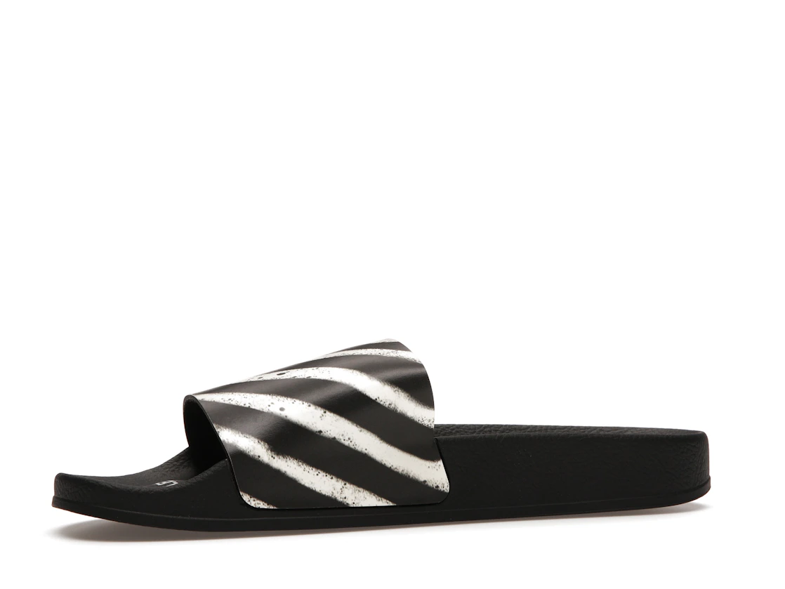 Vue 17 de Off-White Spray Stripes Slides Black