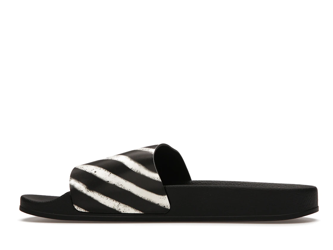 Vue 20 de Off-White Spray Stripes Slides Black