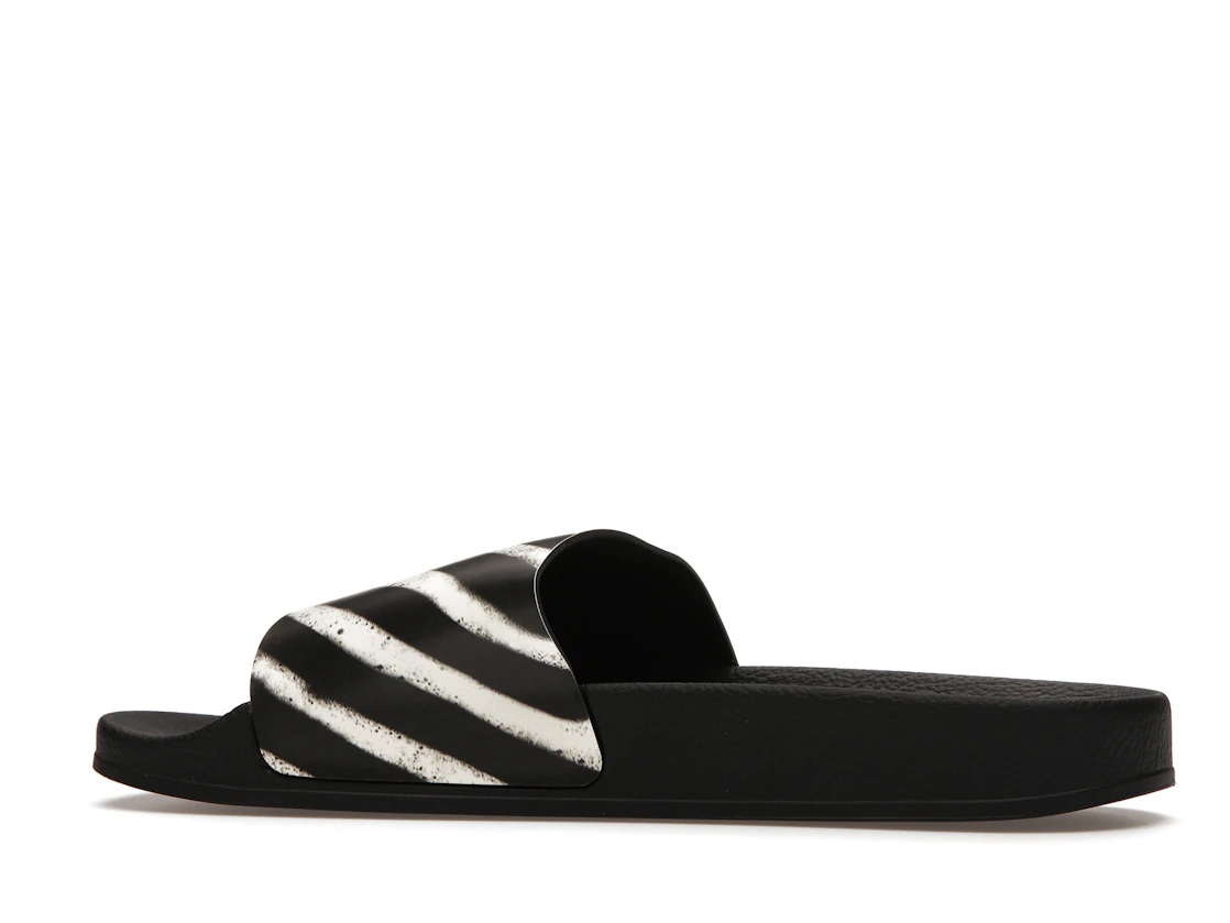 Vue 21 de Off-White Spray Stripes Slides Black