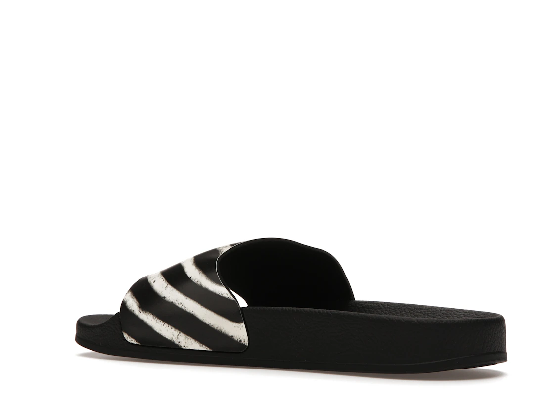 Vue 23 de Off-White Spray Stripes Slides Black