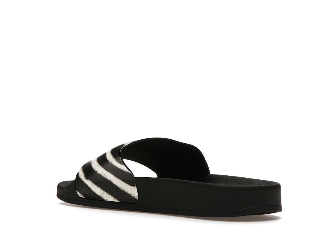 Vue 24 de Off-White Spray Stripes Slides Black