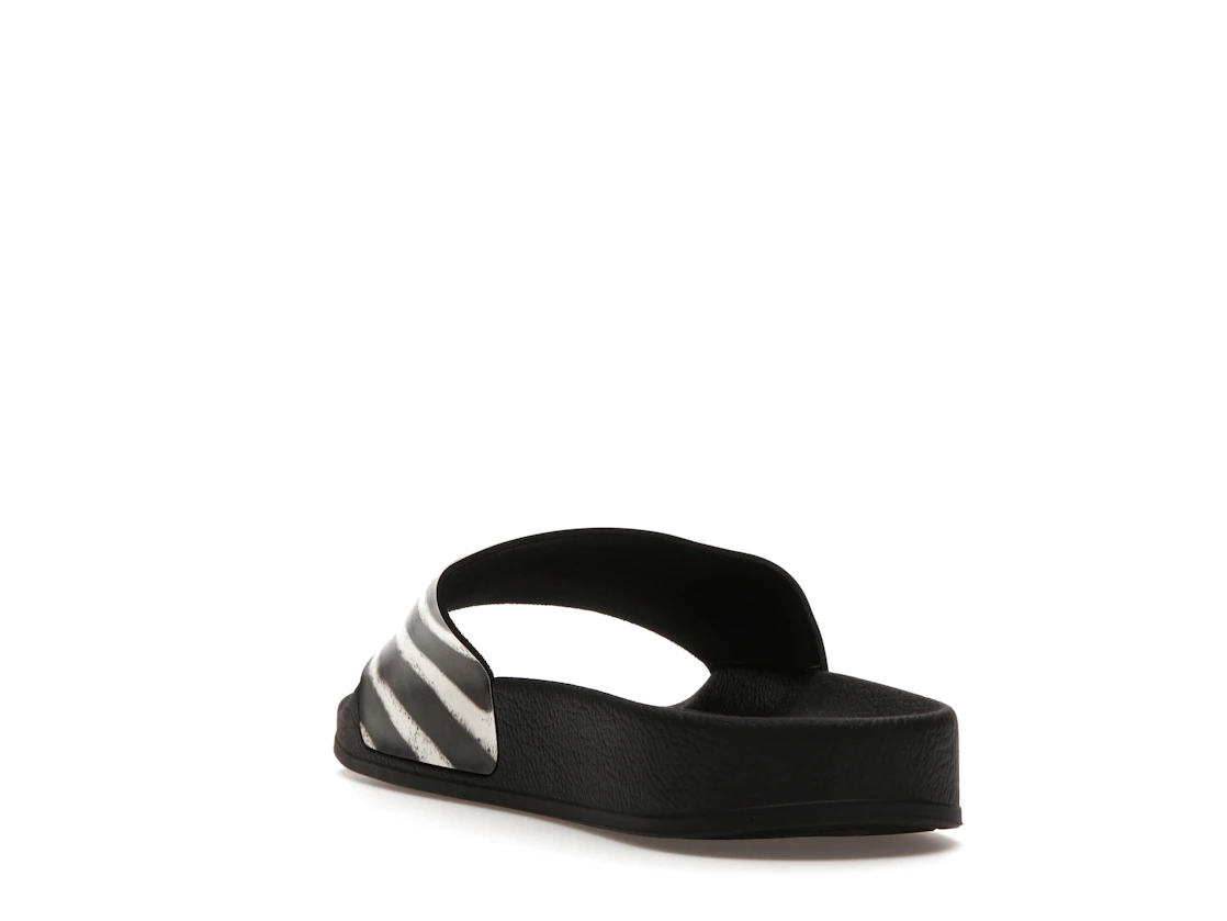 Vue 26 de Off-White Spray Stripes Slides Black