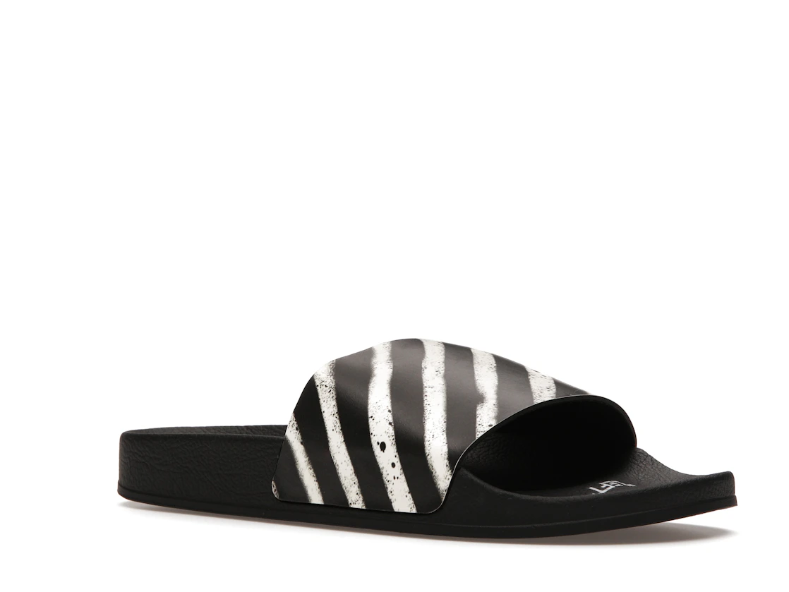 Vue 5 de Off-White Spray Stripes Slides Black