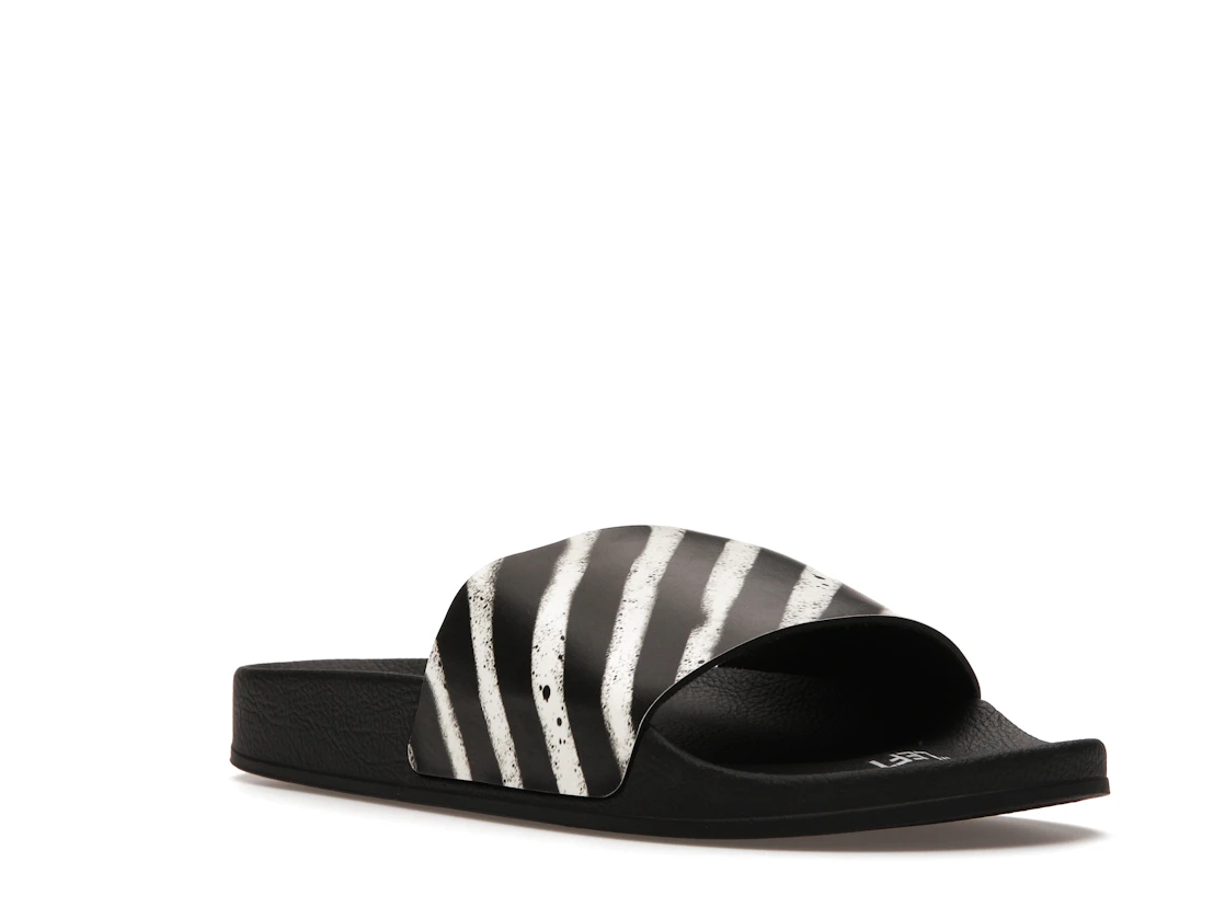 Vue 6 de Off-White Spray Stripes Slides Black