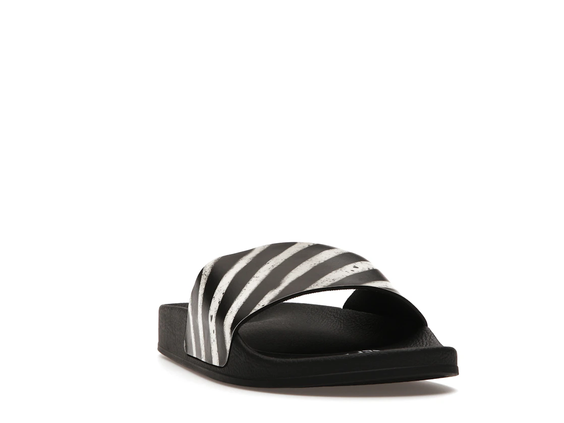 Vue 8 de Off-White Spray Stripes Slides Black
