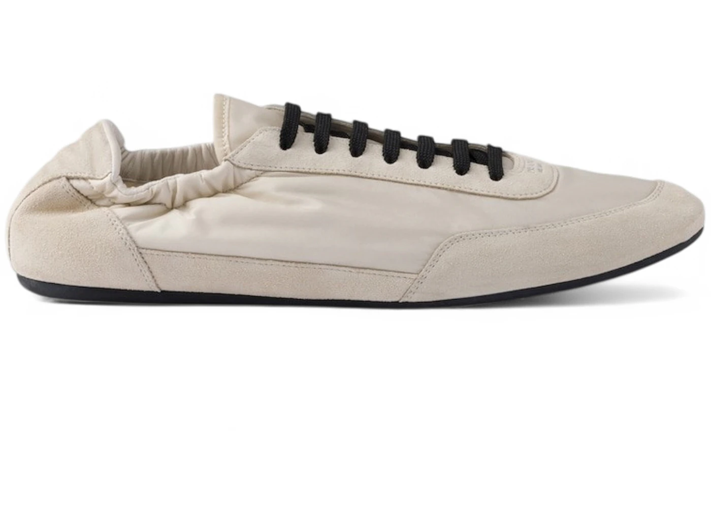 Prada Collapse Re-Nylon Sneakers Ivory Suede 