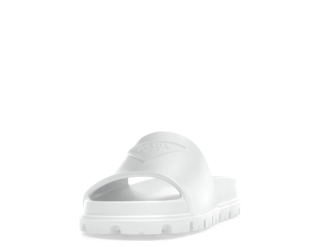 Vue 12 de Prada Rubber Slides White 
