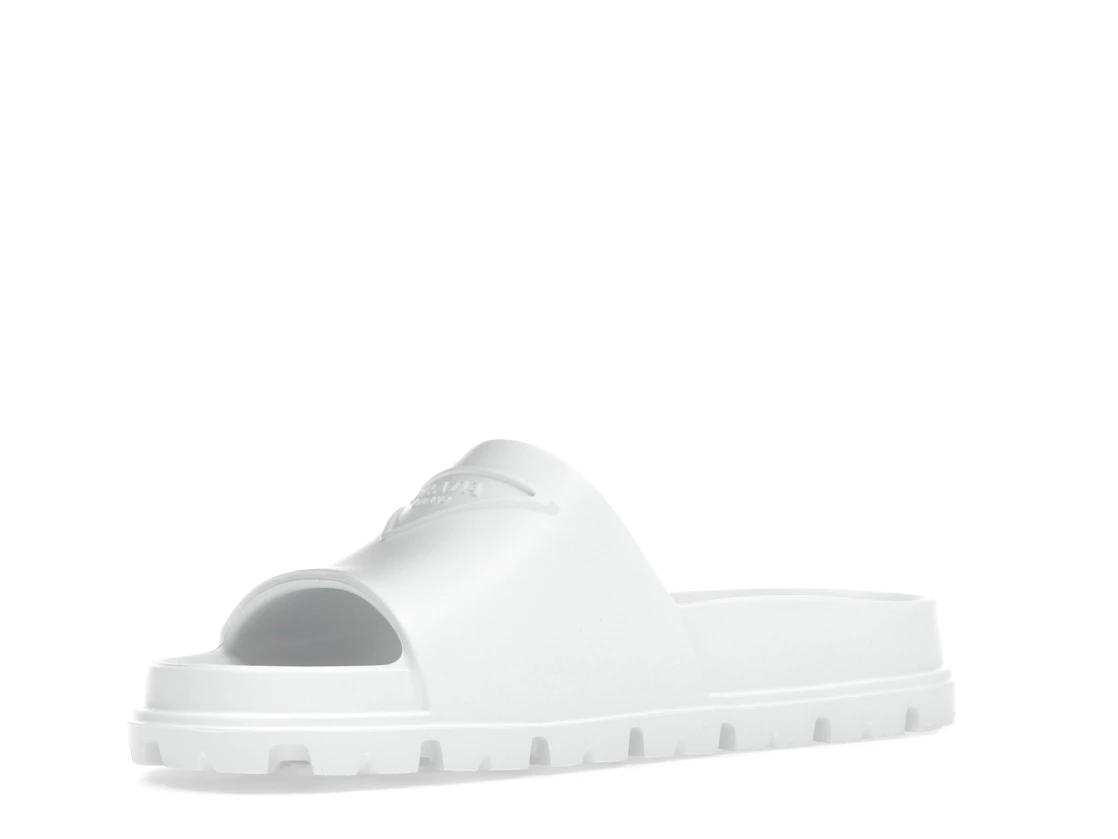 Vue 15 de Prada Rubber Slides White 