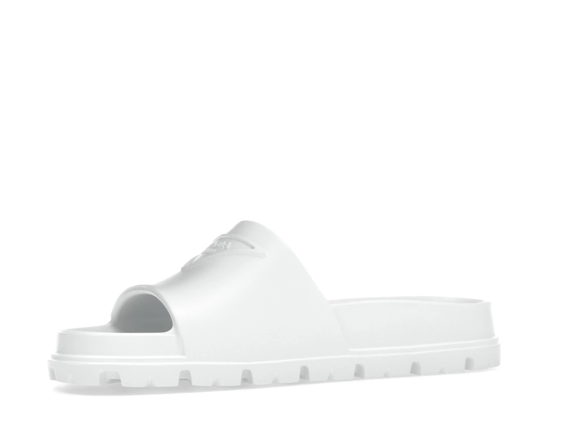 Vue 16 de Prada Rubber Slides White 
