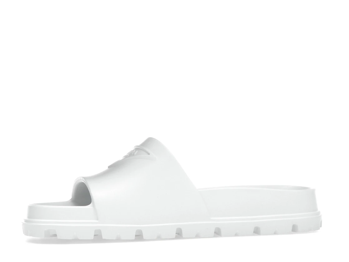 Vue 17 de Prada Rubber Slides White 