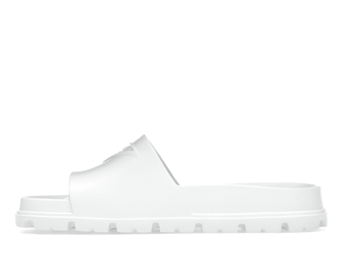 Vue 19 de Prada Rubber Slides White 
