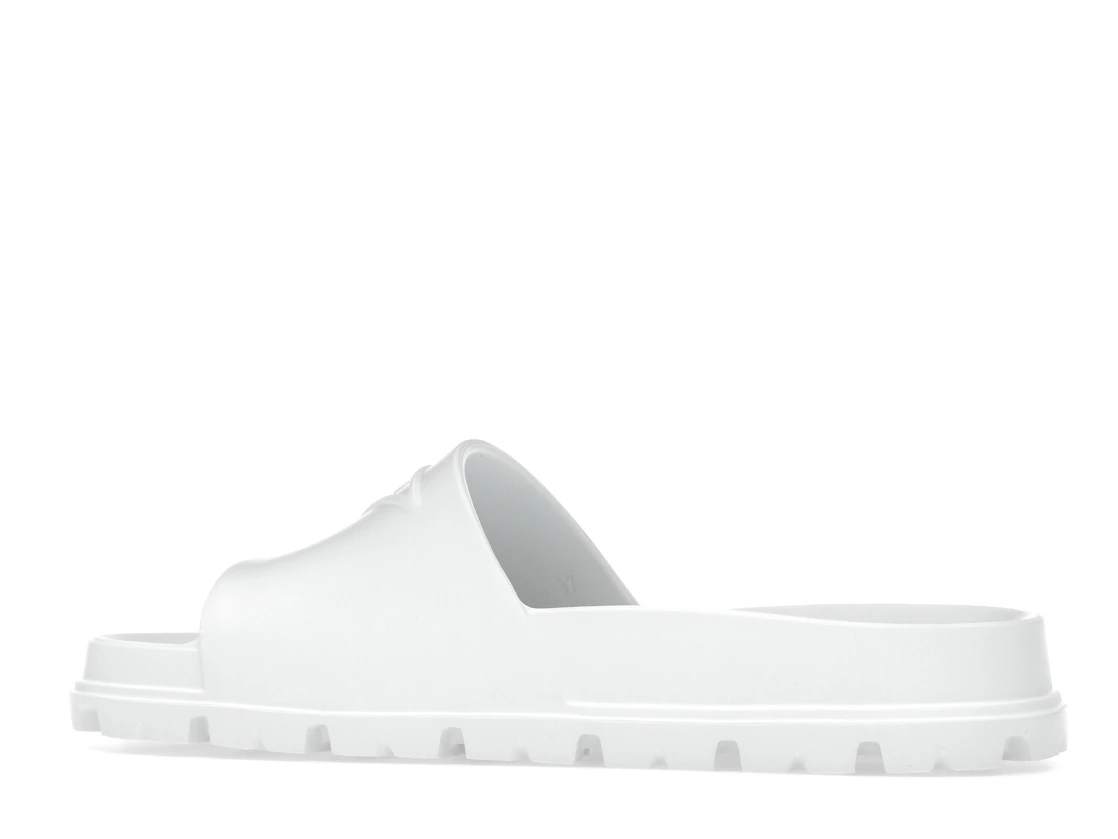Vue 21 de Prada Rubber Slides White 