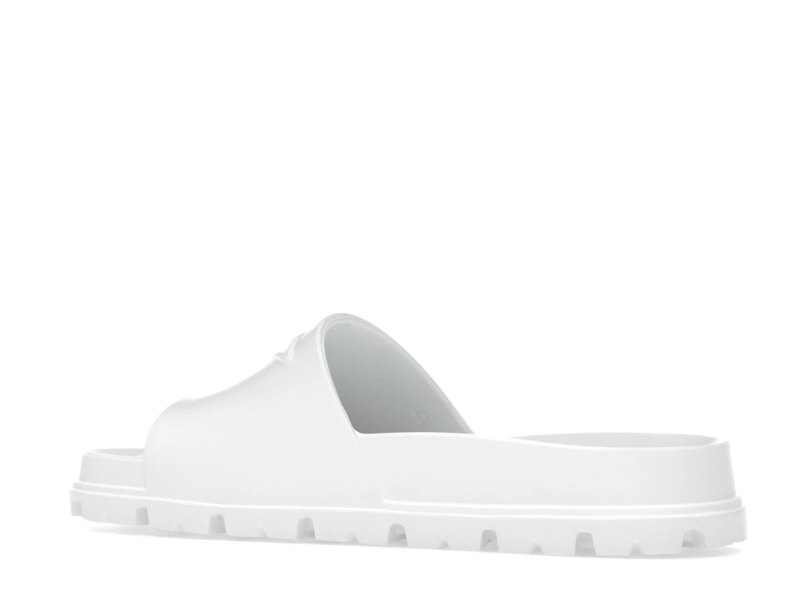 Vue 22 de Prada Rubber Slides White 