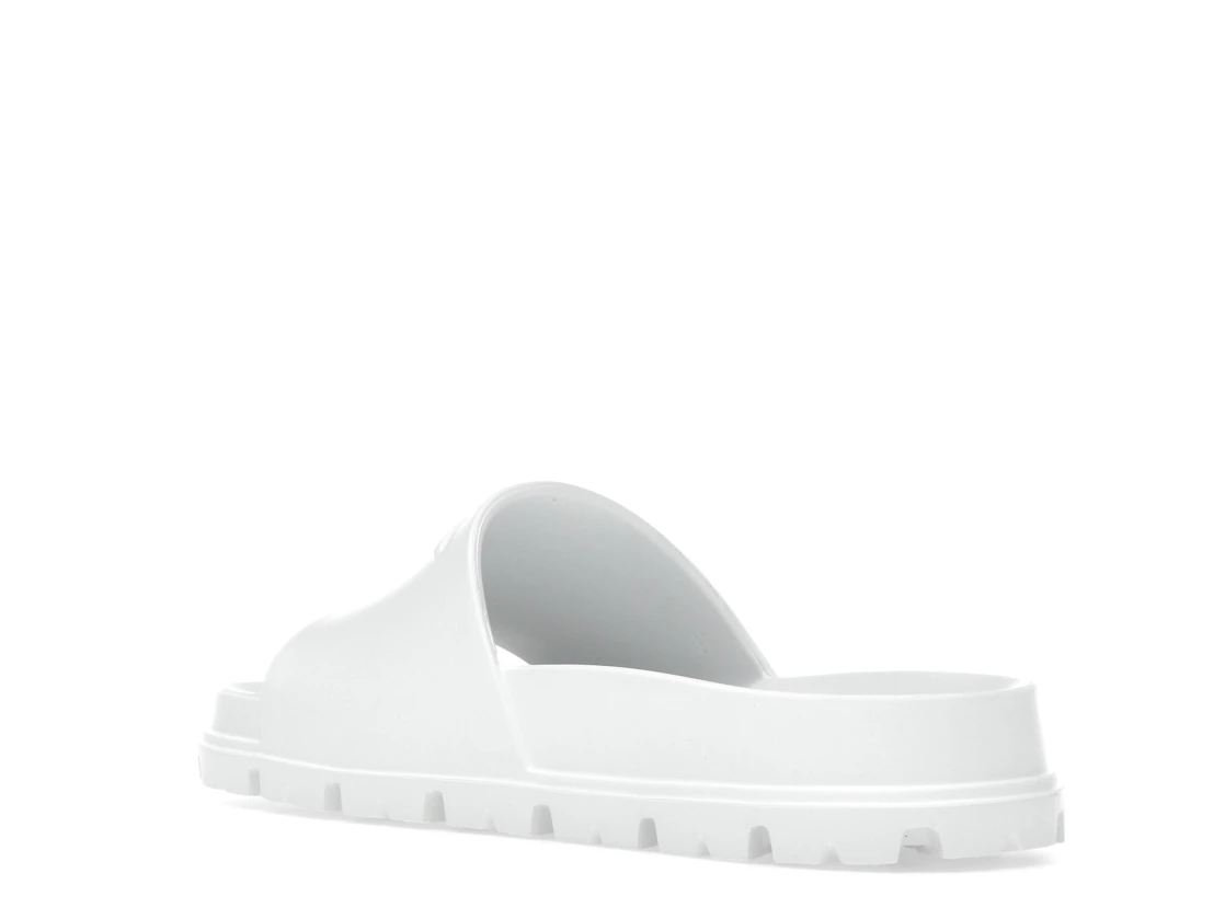 Vue 24 de Prada Rubber Slides White 