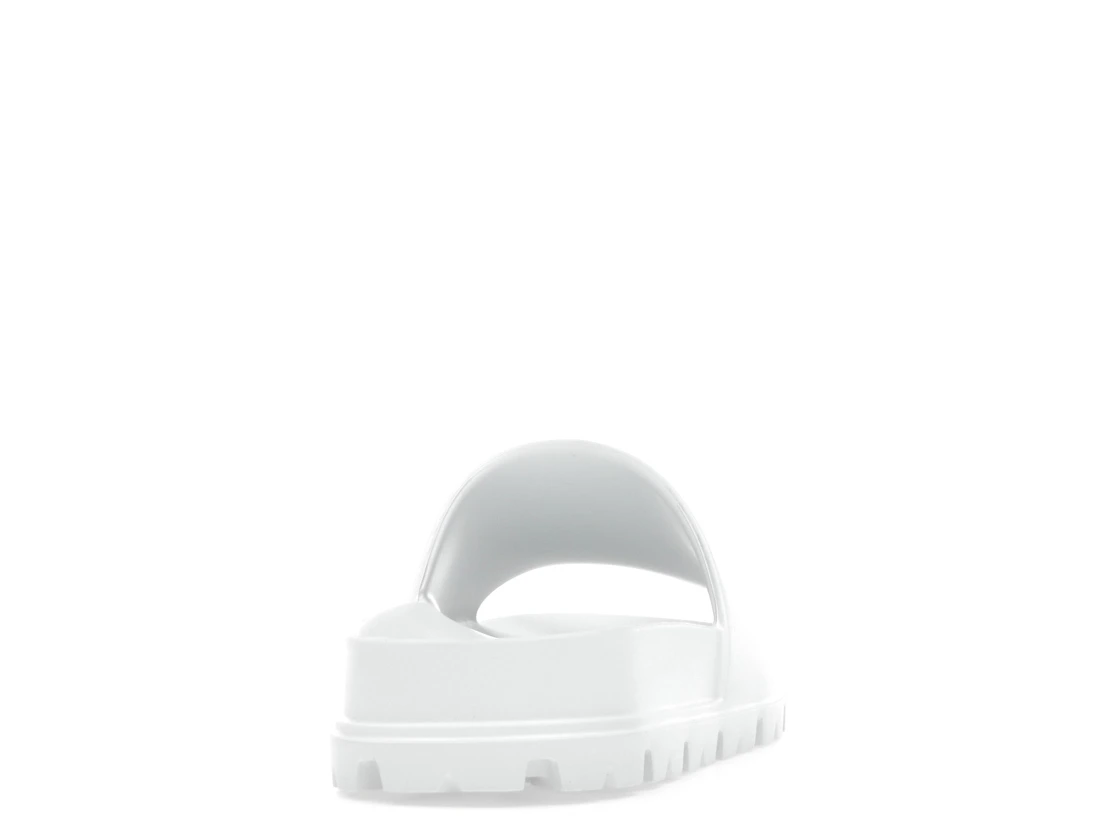 Vue 29 de Prada Rubber Slides White 