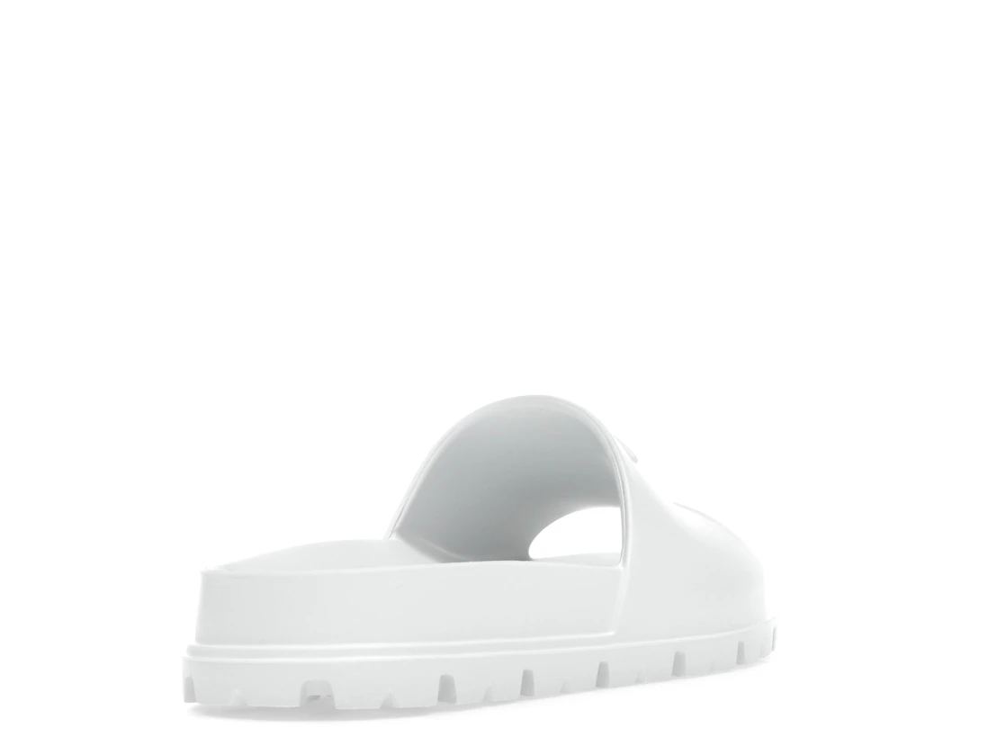 Vue 31 de Prada Rubber Slides White 