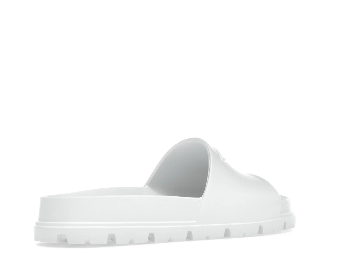 Vue 33 de Prada Rubber Slides White 