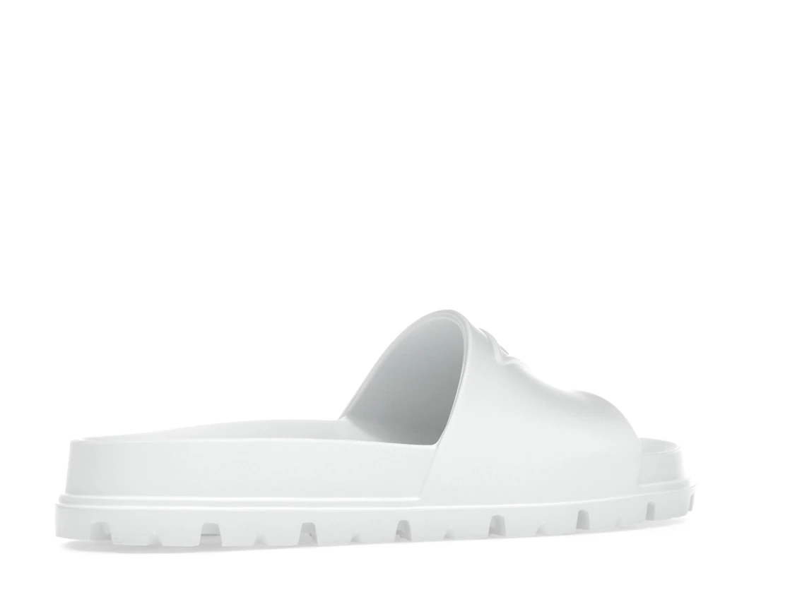 Vue 34 de Prada Rubber Slides White 