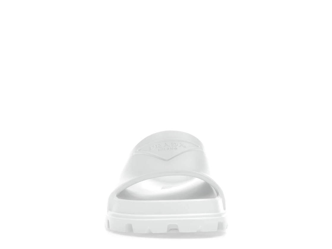 Vue 10 de Prada Rubber Slides White 