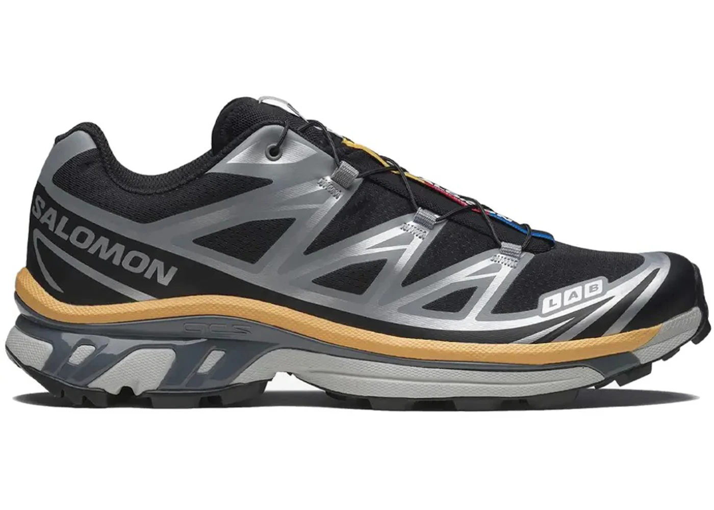 Salomon XT-6 Black Footwear Silver Warm Apricot