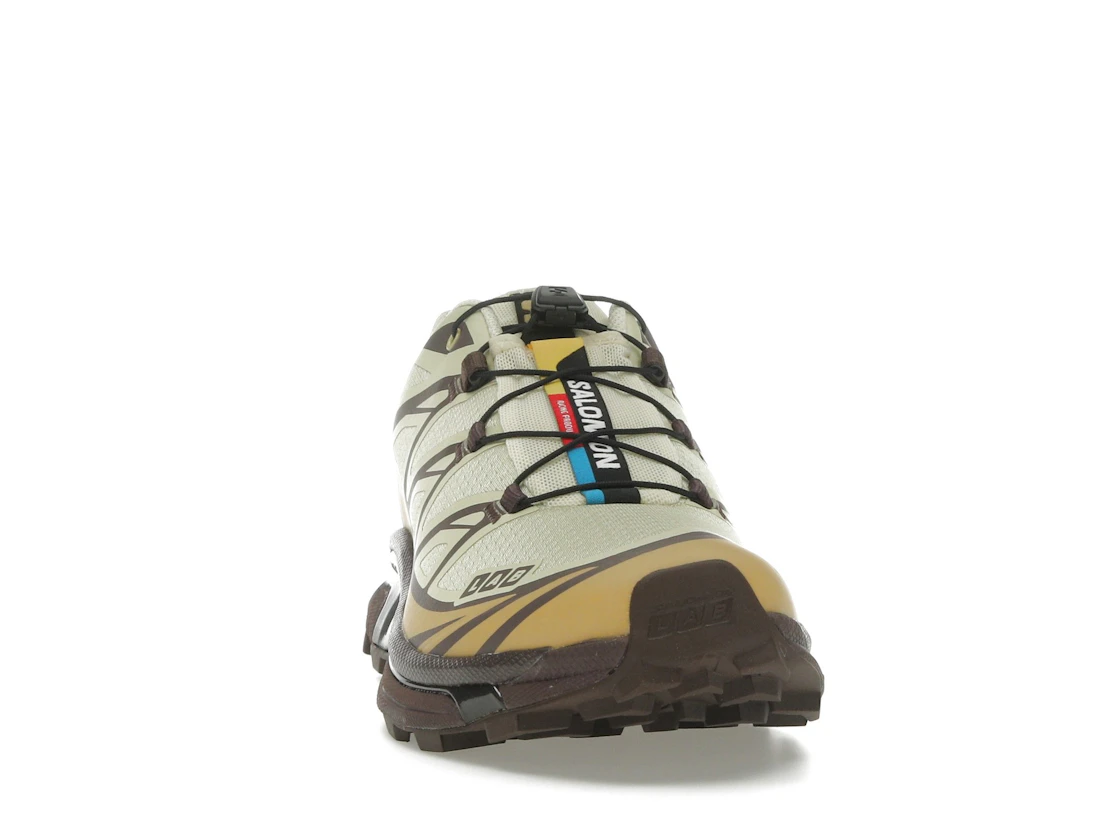 Vue 9 de Salomon XT-6 Dusty Yellow French Roast