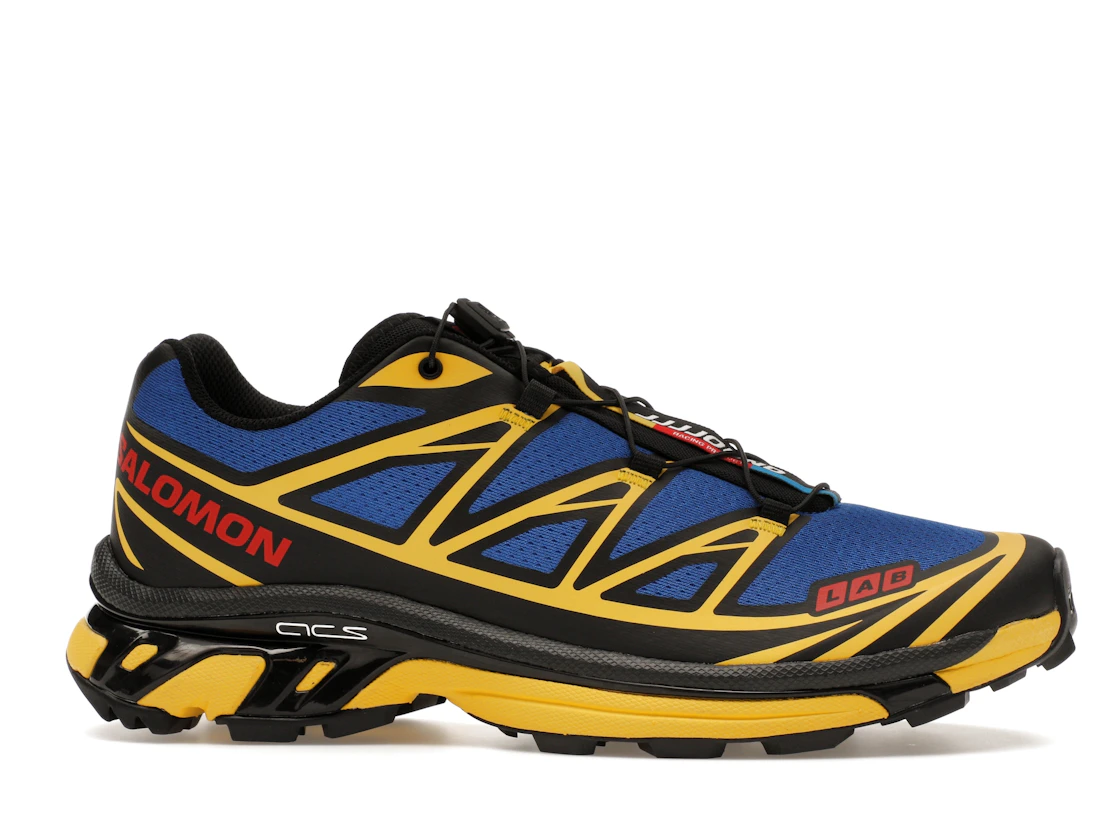 Vue 2 de Salomon XT-6 JJJJound Nautical Blue Lemon