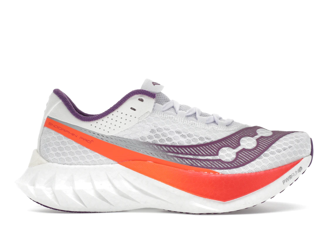 Vue 1 de Saucony Endorphin Pro 4 White Violet 