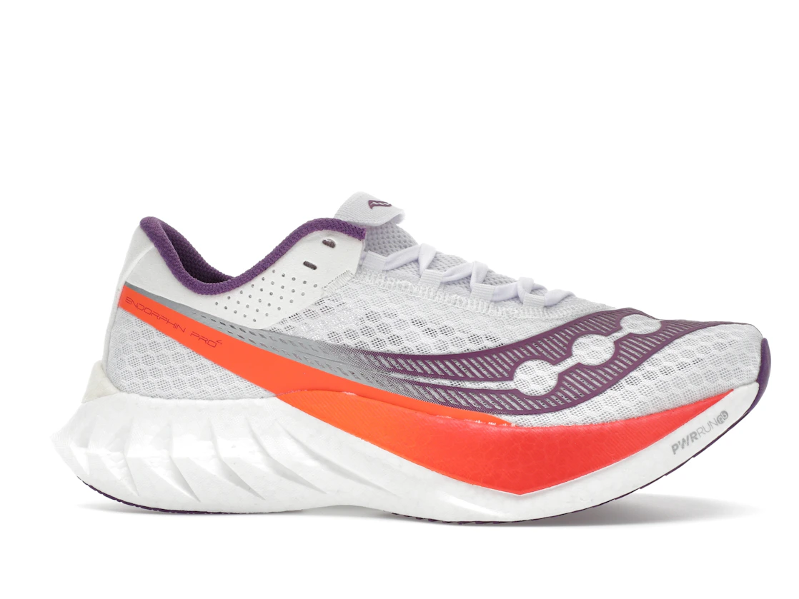 Vue 2 de Saucony Endorphin Pro 4 White Violet 