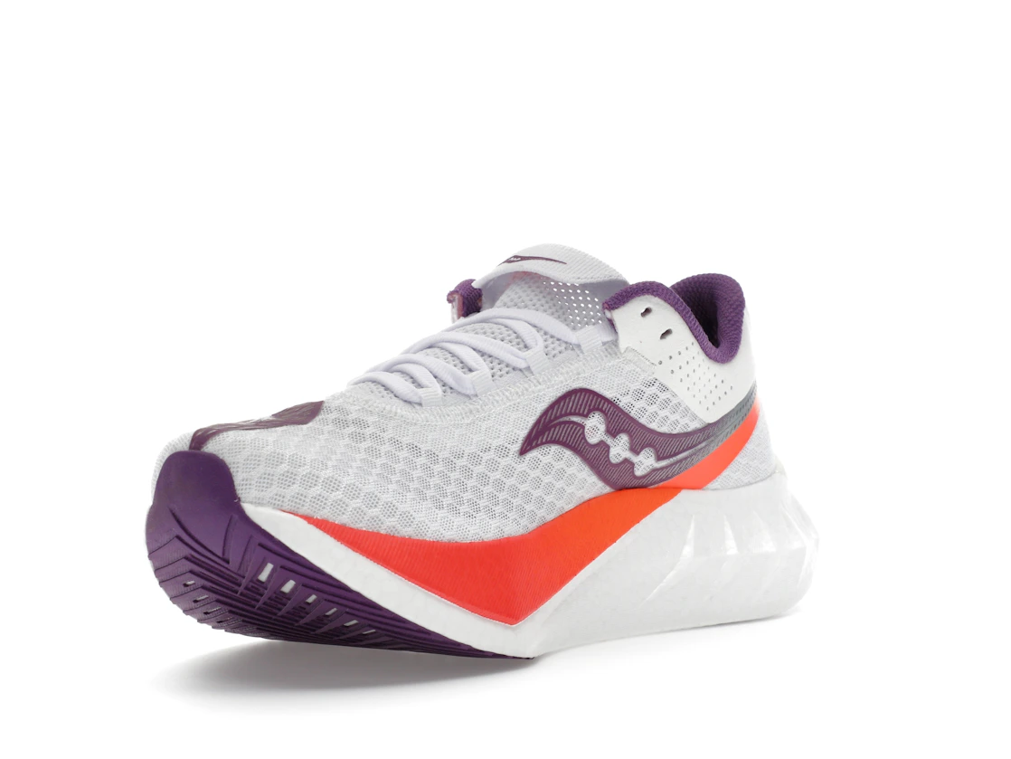 Vue 14 de Saucony Endorphin Pro 4 White Violet 