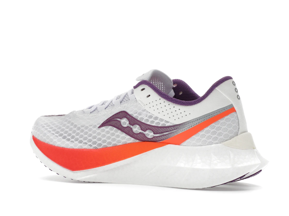 Vue 22 de Saucony Endorphin Pro 4 White Violet 