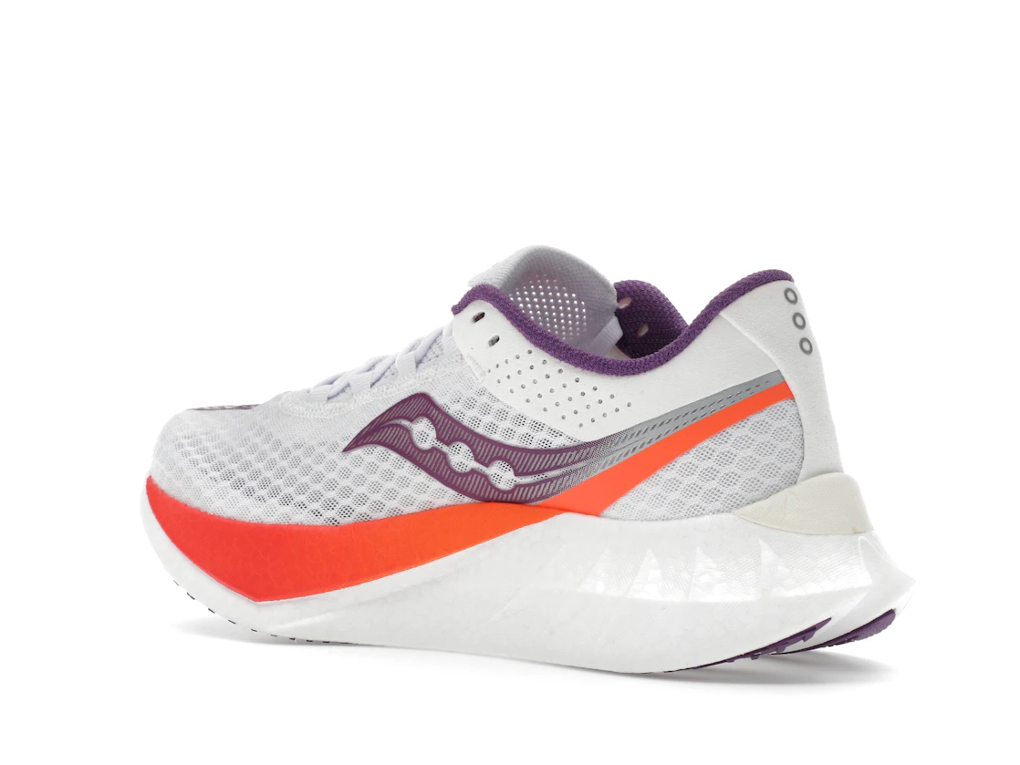 Vue 23 de Saucony Endorphin Pro 4 White Violet 