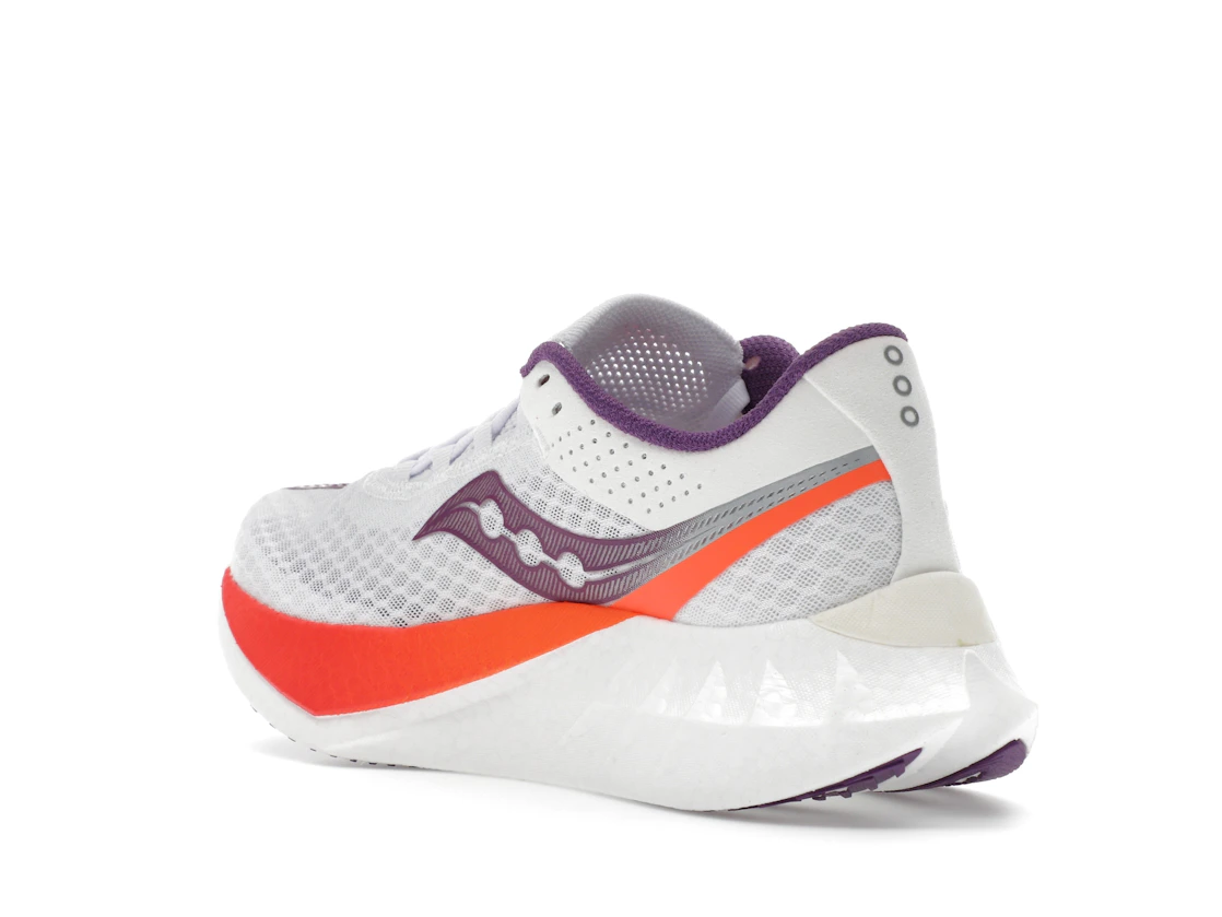 Vue 24 de Saucony Endorphin Pro 4 White Violet 