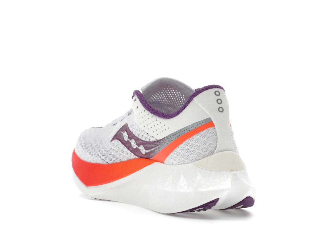 Vue 25 de Saucony Endorphin Pro 4 White Violet 