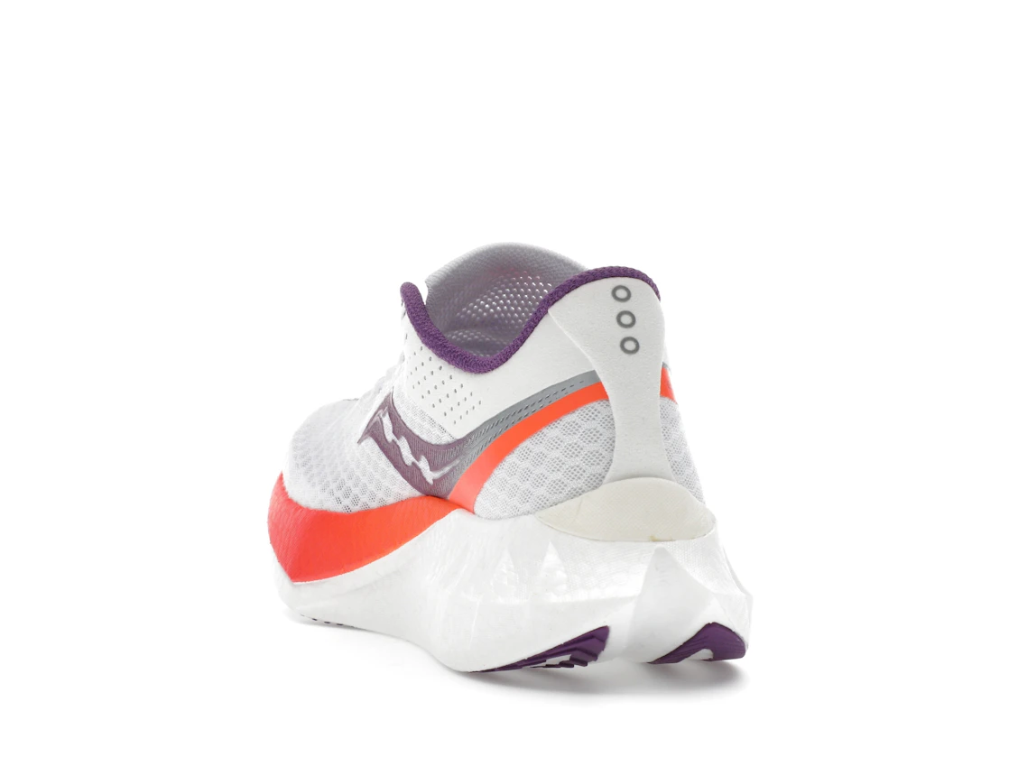 Vue 26 de Saucony Endorphin Pro 4 White Violet 