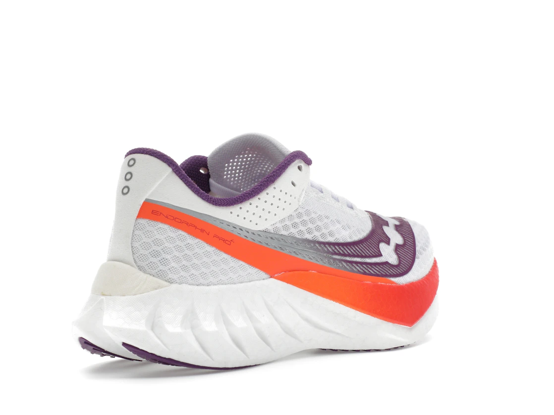 Vue 32 de Saucony Endorphin Pro 4 White Violet 