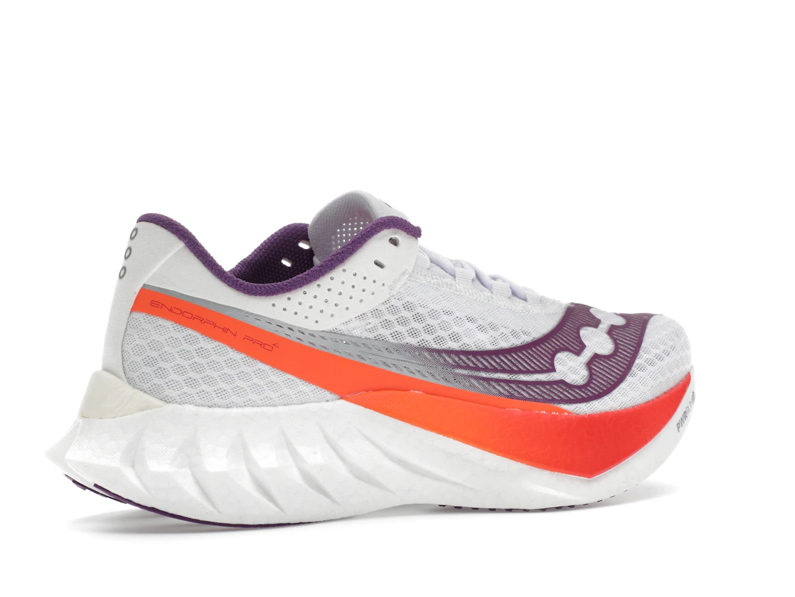 Vue 34 de Saucony Endorphin Pro 4 White Violet 