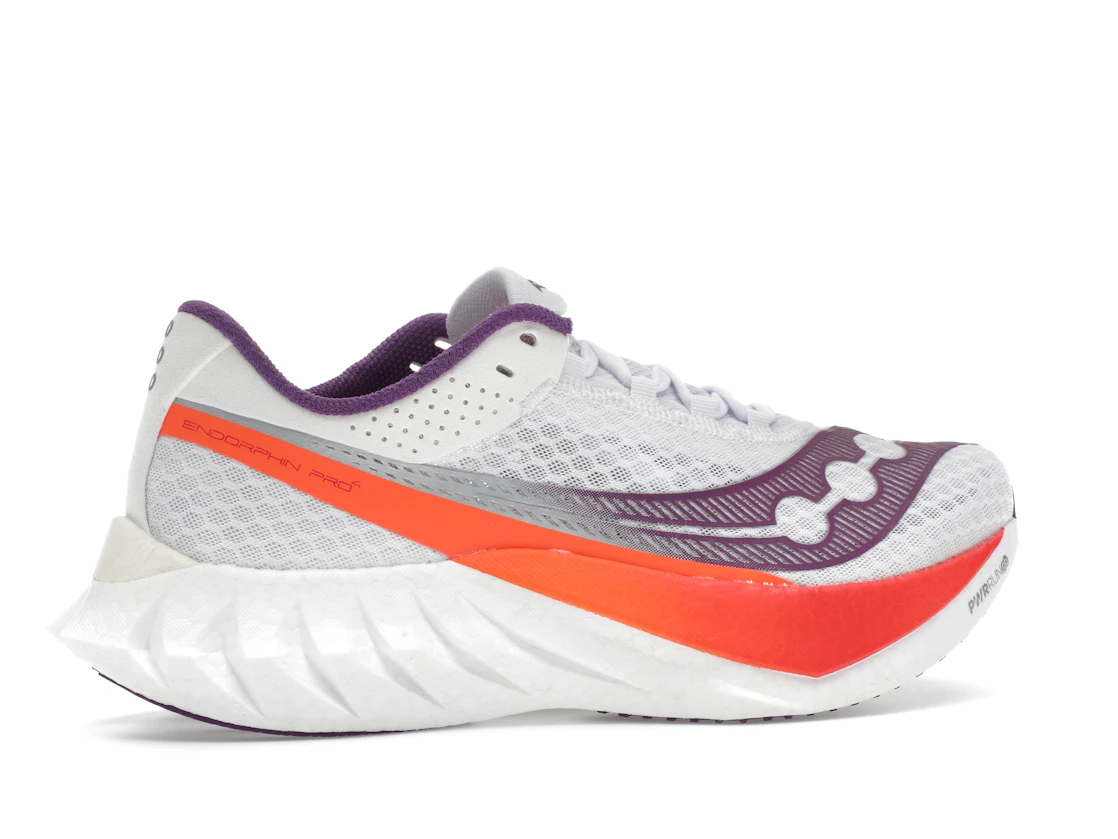 Vue 35 de Saucony Endorphin Pro 4 White Violet 