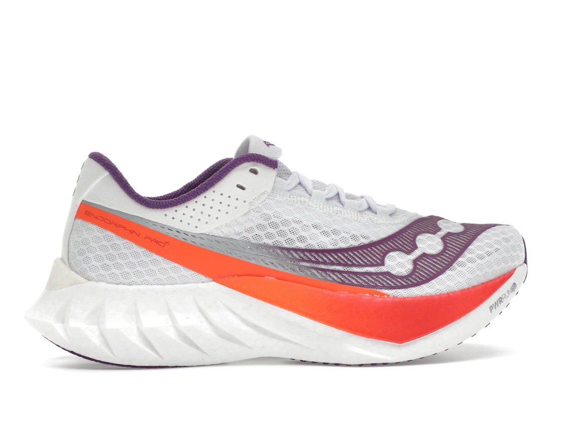 Vue 36 de Saucony Endorphin Pro 4 White Violet 