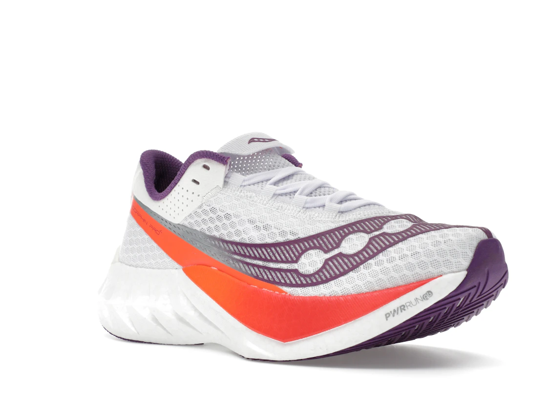 Vue 5 de Saucony Endorphin Pro 4 White Violet 