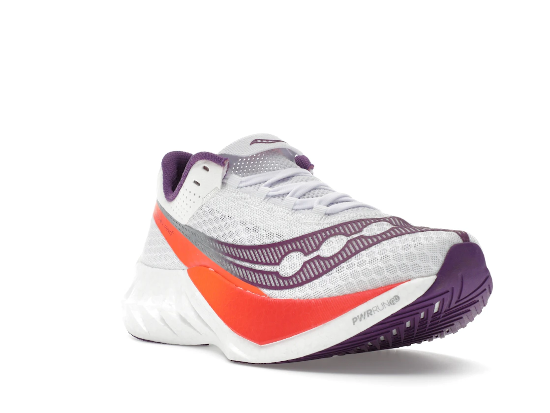Vue 6 de Saucony Endorphin Pro 4 White Violet 