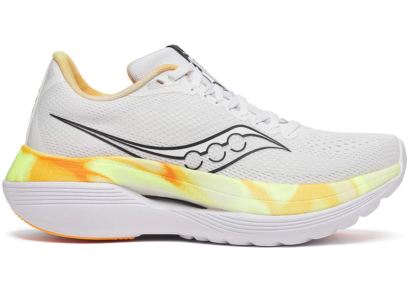 Saucony Endorphin Trainer White Black Yellow Orange 