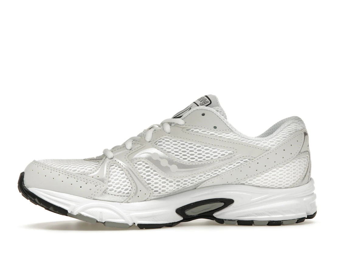 Vue 18 de Saucony Grid Ride Millennium White Silver