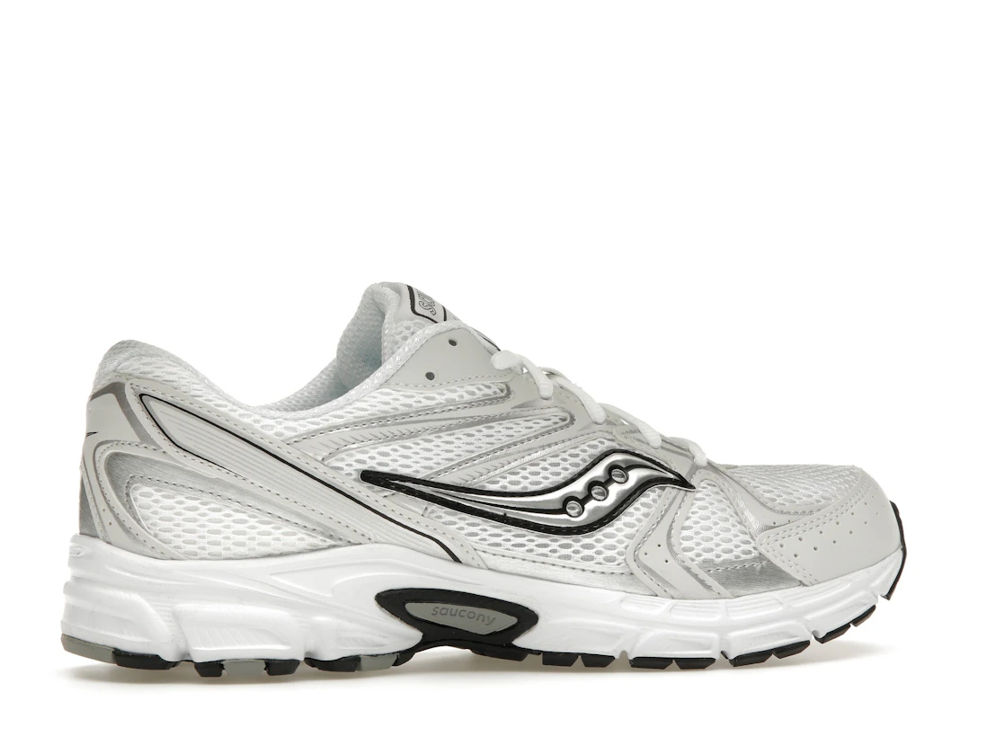 Vue 35 de Saucony Grid Ride Millennium White Silver