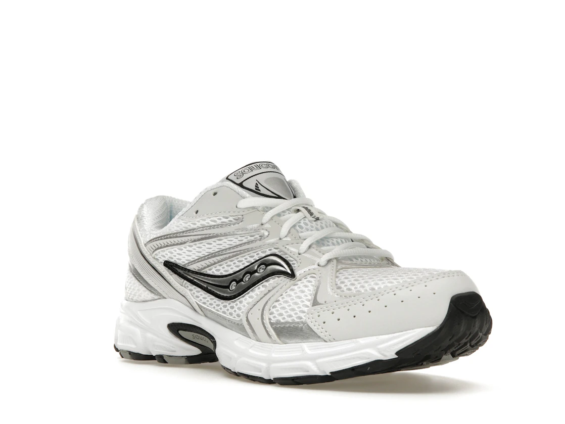 Vue 6 de Saucony Grid Ride Millennium White Silver