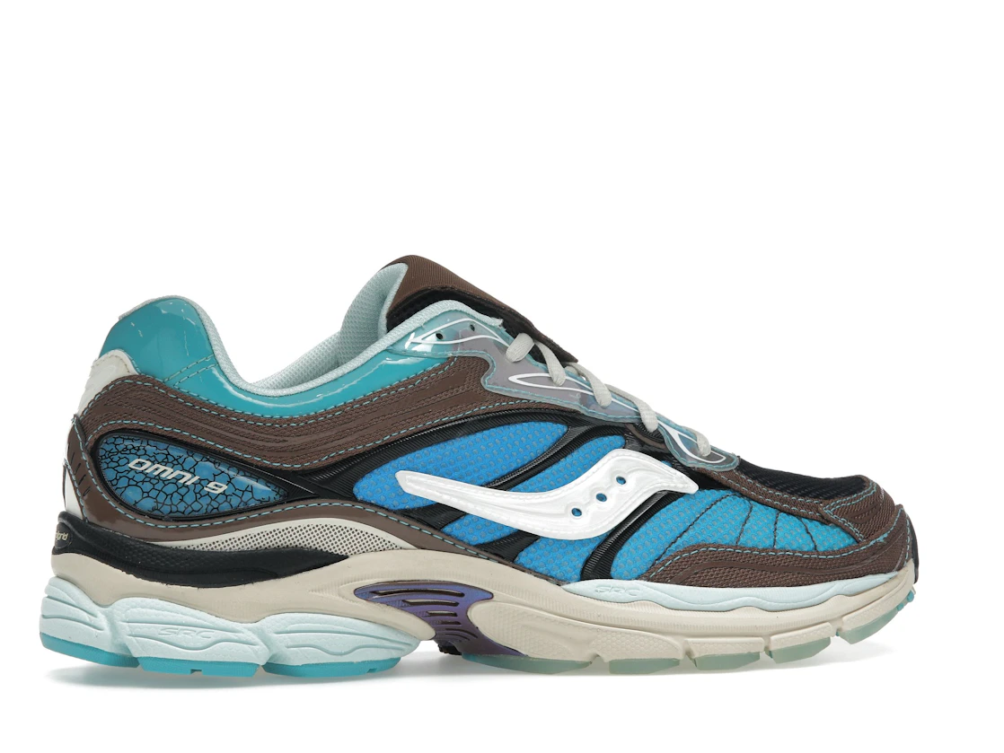 Vue 35 de Saucony ProGrid Omni 9 Footpatrol Blue Brown